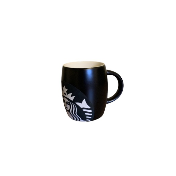 Starbucks Black and White Ceramic Siren Logo Mug - Picture 1 of 7